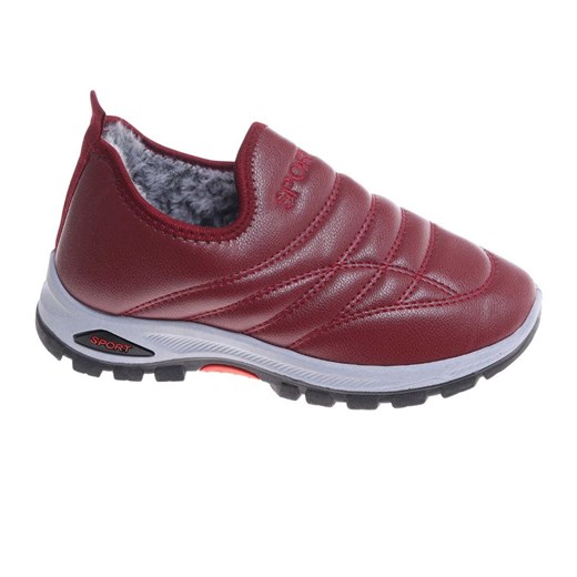 Bordowe buty chłopięce sportowe z ociepleniem /C5-2 18165 T336/ ze sklepu Pantofelek24.pl w kategorii Buty sportowe damskie - zdjęcie 185987251