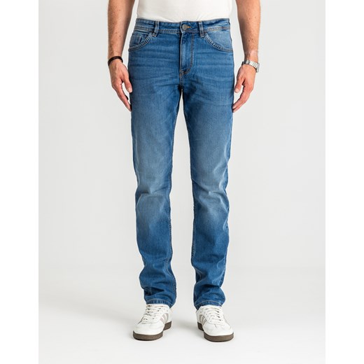 Męskie Spodnie Jeansowe Tom Tailor Josh Used Mid Stone Blue Denim Regular Slim Fit 1007860 10119 ze sklepu YouNeedit.pl w kategorii Jeansy męskie - zdjęcie 185988211