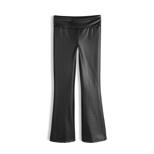 GATE Legginsy z ekoskóry z rozszerzanymi nogawkami 11Y ze sklepu gateshop w kategorii Spodnie dziewczęce - zdjęcie 185988343