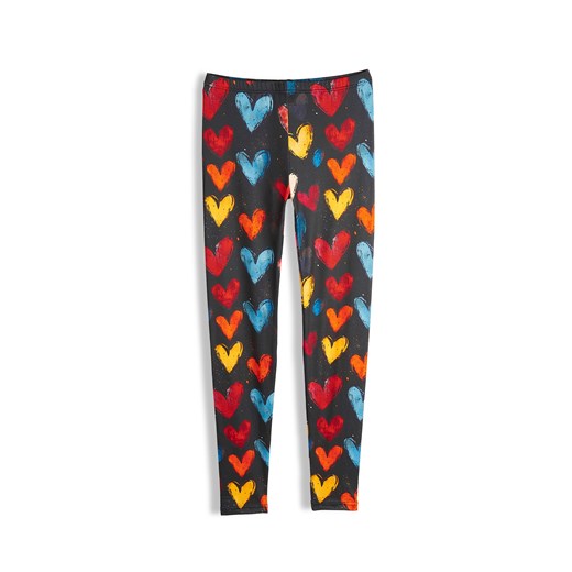 GATE Miękkie legginsy z nadrukiem 7Y ze sklepu gateshop w kategorii Spodnie dziewczęce - zdjęcie 185988371