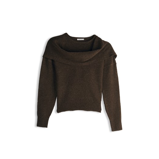 GATE Sweter z szalikiem 34 ze sklepu gateshop w kategorii Swetry damskie - zdjęcie 185989510