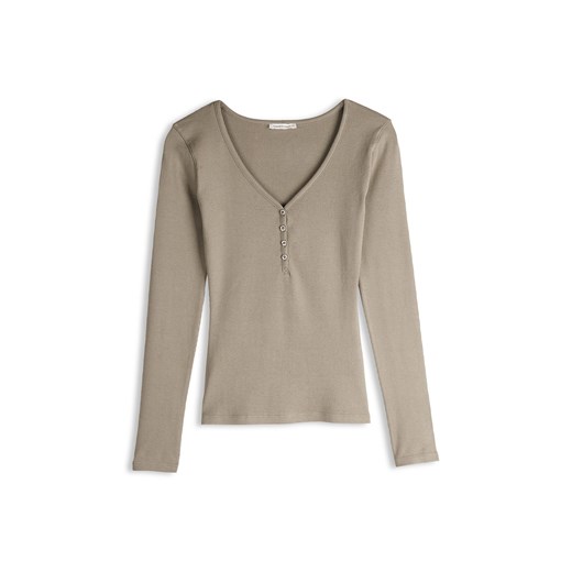 GATE Prążkowany top z guzikami 34 ze sklepu gateshop w kategorii Bluzki damskie - zdjęcie 185990294