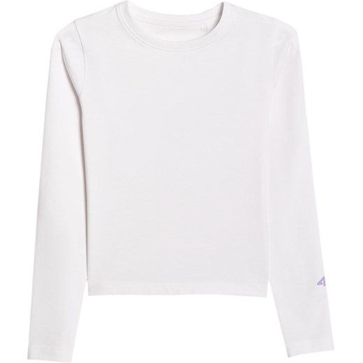 Longsleeve dziewczęcy TLONF512 4F ze sklepu SPORT-SHOP.pl w kategorii Bluzki dziewczęce - zdjęcie 185993872