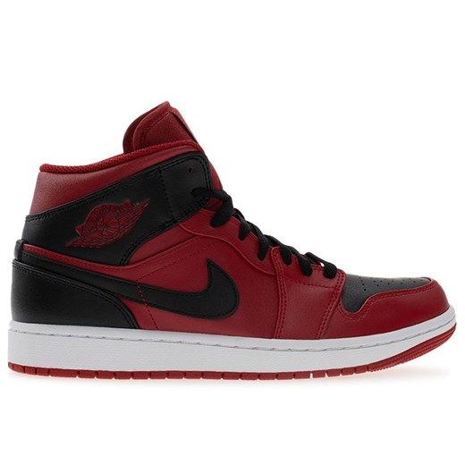 Buty męskie Air Jordan 1 MID 554724-660 - czerwono-czarne ze sklepu streetstyle24.pl w kategorii Buty sportowe męskie - zdjęcie 185994544