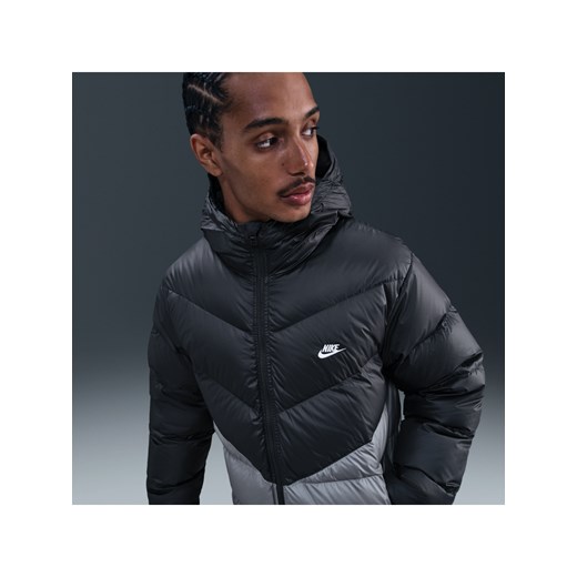 Męska kurtka puchowa Nike Windrunner - Szary ze sklepu Nike poland w kategorii Kurtki męskie - zdjęcie 185994723