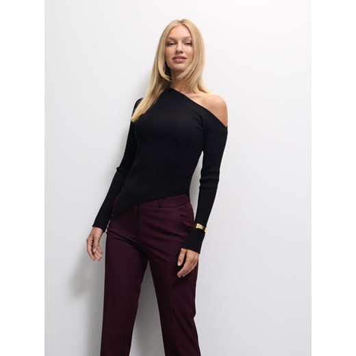 Mohito - Bluzka na jedno ramię - czarny ze sklepu Mohito w kategorii Bluzki damskie - zdjęcie 185996553
