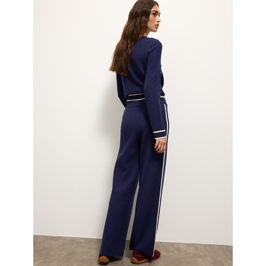 Mohito - Swetrowe granatowe spodnie - granatowy Mohito M Mohito