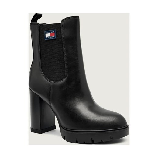 Tommy Jeans Skórzane botki na słupku ze sklepu Gomez Fashion Store w kategorii Botki - zdjęcie 185997413
