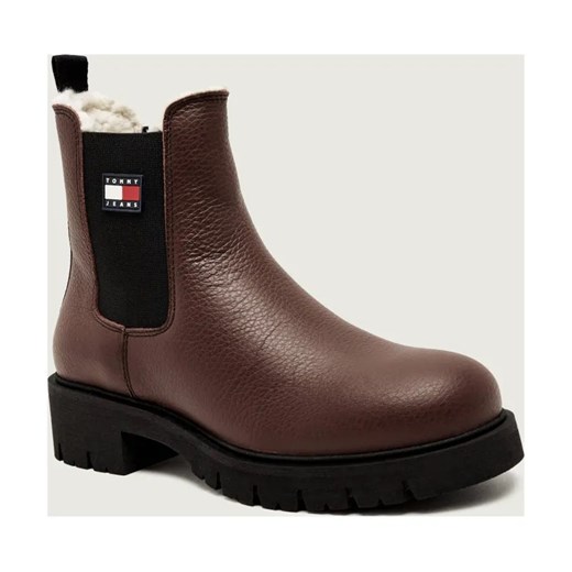 Tommy Jeans Skórzane sztyblety ze sklepu Gomez Fashion Store w kategorii Botki - zdjęcie 185997422