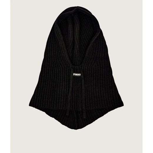 Pinko Wełniana kominiarka MEKONG BOBTAIL | z dodatkiem kaszmiru ze sklepu Gomez Fashion Store w kategorii Czapki zimowe damskie - zdjęcie 185997520