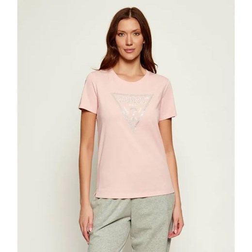 GUESS T-shirt KRYSTAL | Regular Fit ze sklepu Gomez Fashion Store w kategorii Bluzki damskie - zdjęcie 185997583
