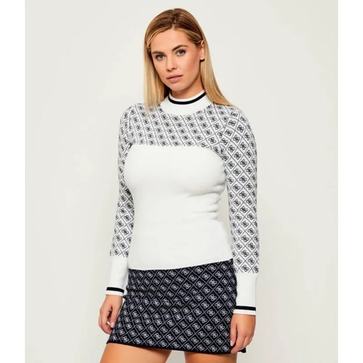 GUESS Półgolf AUBREY | Slim Fit | z dodatkiem wełny ze sklepu Gomez Fashion Store w kategorii Swetry damskie - zdjęcie 185997603