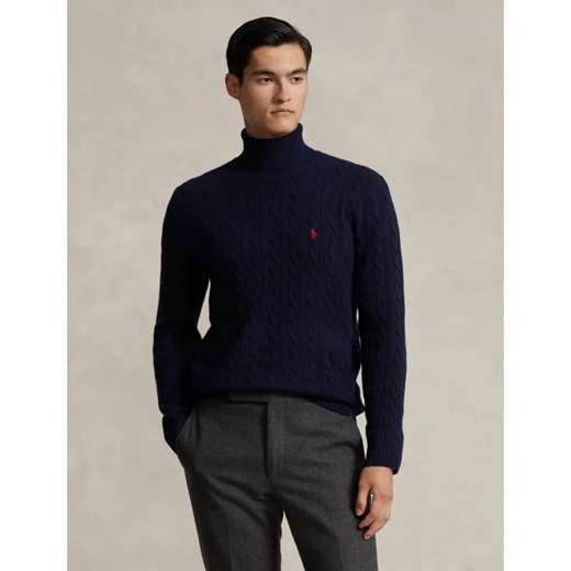 POLO RALPH LAUREN Wełniany golf | Slim Fit | z dodatkiem kaszmiru ze sklepu Gomez Fashion Store w kategorii Swetry męskie - zdjęcie 185998900