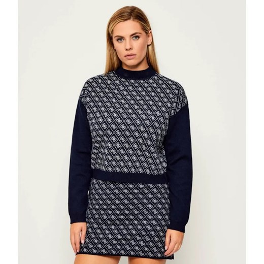 GUESS Półgolf AUBREY | Loose fit | z dodatkiem wełny ze sklepu Gomez Fashion Store w kategorii Swetry damskie - zdjęcie 185998940
