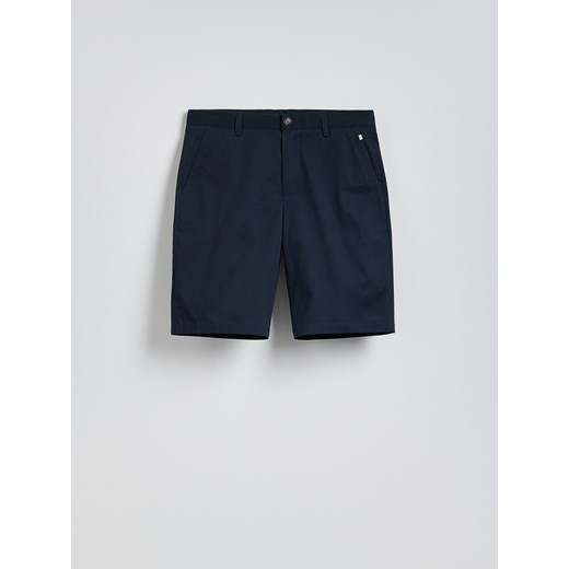 Reserved - Szorty chino regular fit - granatowy ze sklepu Reserved w kategorii Spodenki męskie - zdjęcie 185998981