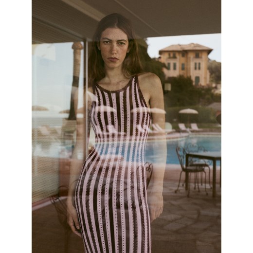 Reserved - Sukienka w paski - wielobarwny ze sklepu Reserved w kategorii Sukienki - zdjęcie 185999191