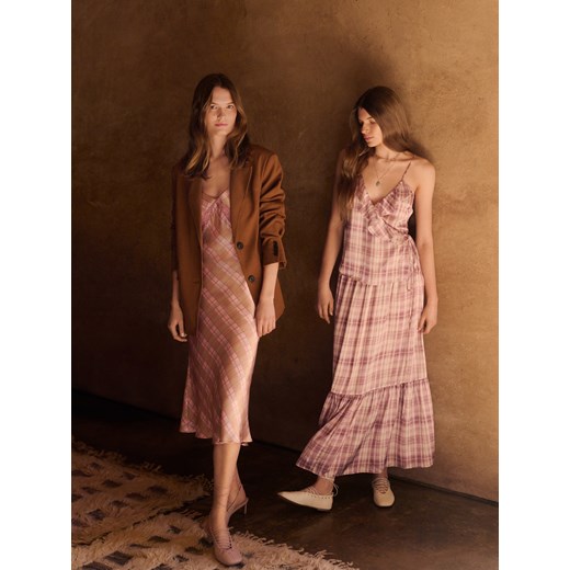 Reserved - Spódnica maxi w kratę - wielobarwny ze sklepu Reserved w kategorii Spódnice - zdjęcie 185999320