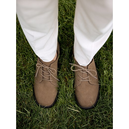 Reserved - Zamszowe półbuty - brązowy Reserved 41 wyprzedaż Reserved