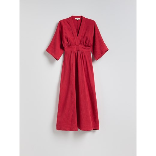Reserved - Sukienka typu kimono - intenstywna czerwień ze sklepu Reserved w kategorii Sukienki - zdjęcie 186000534