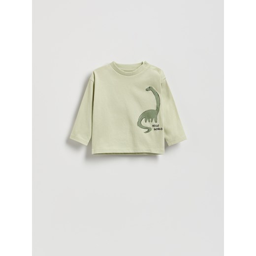 Reserved - Bawełniany longsleeve 2 pack - kremowy Reserved 68 (3-6 m.) Reserved