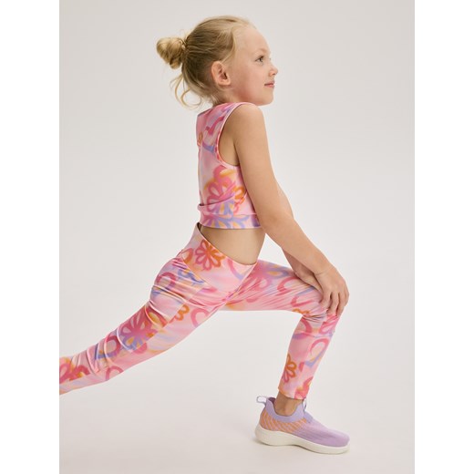 Reserved - Wzorzyste legginsy - wielobarwny ze sklepu Reserved w kategorii Spodnie dziewczęce - zdjęcie 186001410