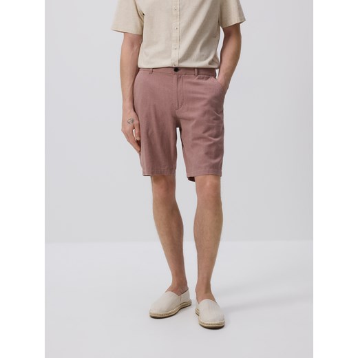 Reserved - Szorty chino regular - brudny róż ze sklepu Reserved w kategorii Spodenki męskie - zdjęcie 186002204
