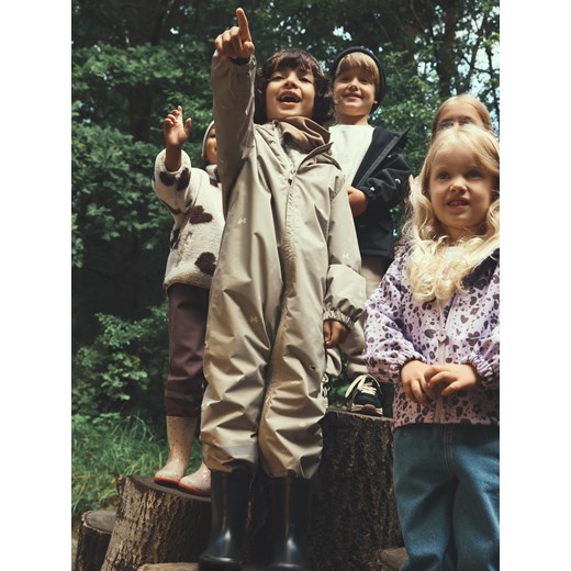 Reserved - Kombinezon z kapturem - beżowy ze sklepu Reserved w kategorii Kombinezony chłopięce - zdjęcie 186002374