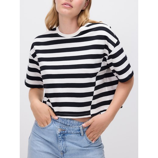 Reserved - T-shirt boxy - wielobarwny ze sklepu Reserved w kategorii Bluzki damskie - zdjęcie 186002951