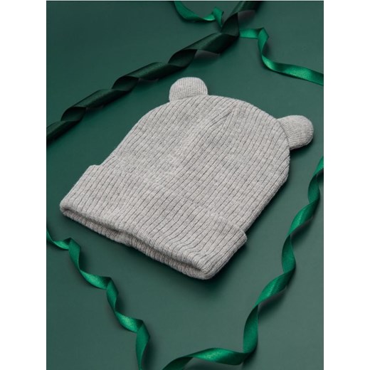 Sinsay - Czapka z elementami 3D - szary Sinsay M Sinsay