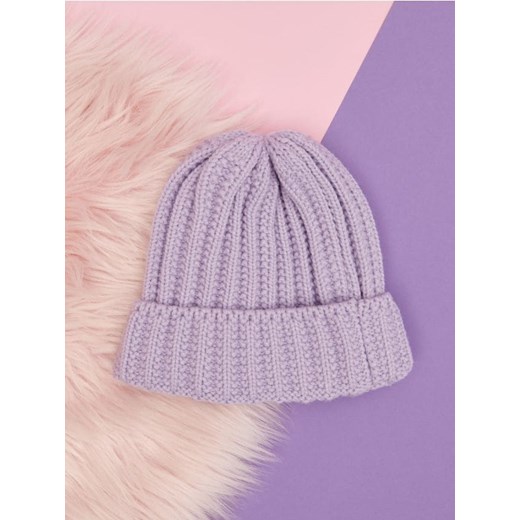 Sinsay - Czapka - fioletowy ze sklepu Sinsay w kategorii Czapki dziecięce - zdjęcie 186004262