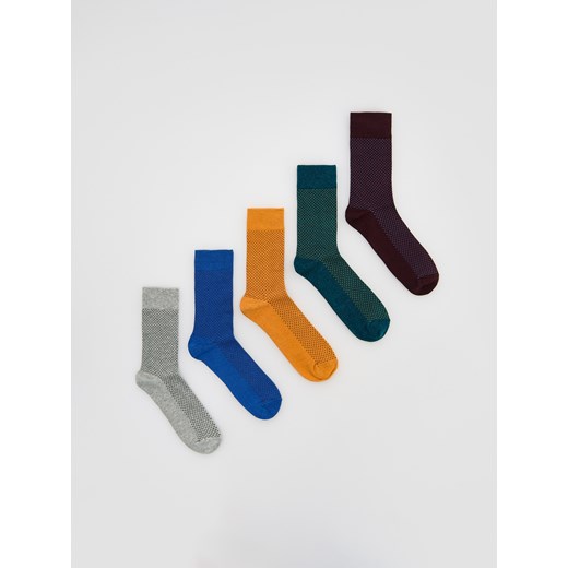 Reserved - 5 pack skarpet - bordowy ze sklepu Reserved w kategorii Skarpetki męskie - zdjęcie 186006831
