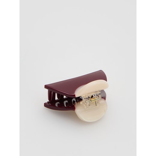 Reserved - Klamra do włosów - bordowy Reserved ONE SIZE Reserved