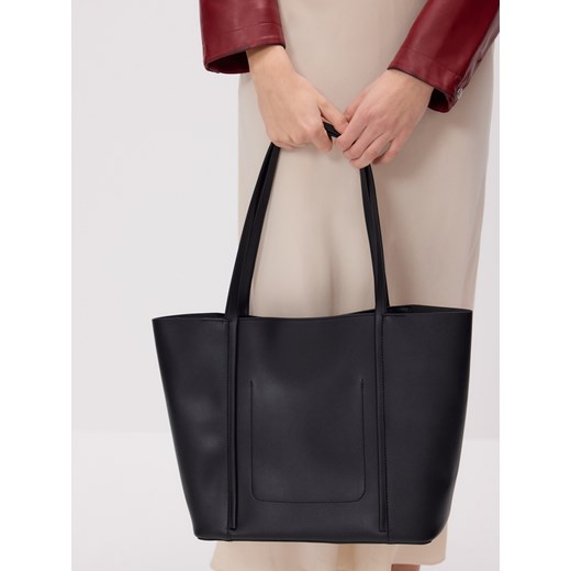 Reserved - Torebka shopper - czarny ze sklepu Reserved w kategorii Torby Shopper bag - zdjęcie 186007002