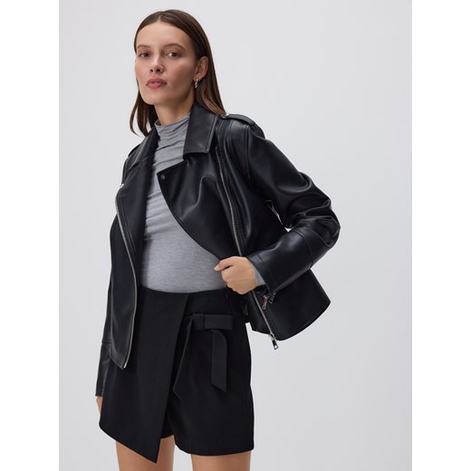 Reserved - Spódnico-szorty z kokardą - czarny ze sklepu Reserved w kategorii Spódnice - zdjęcie 186007552