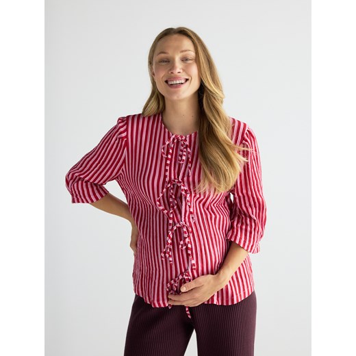 Reserved - Bluzka w paski - wielobarwny ze sklepu Reserved w kategorii Bluzki ciążowe - zdjęcie 186007652