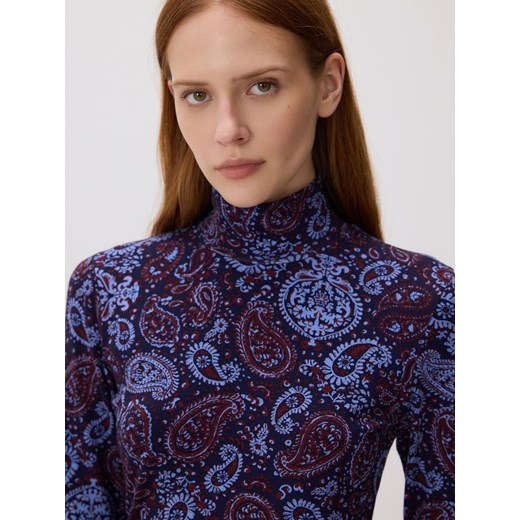 Reserved - Golf z autorskim wzorem - wielobarwny ze sklepu Reserved w kategorii Bluzki damskie - zdjęcie 186008650