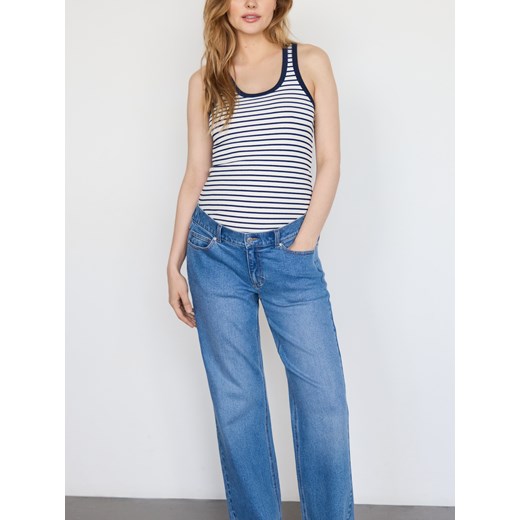 Reserved - Bawełniany top na ramiączkach - biały ze sklepu Reserved w kategorii Bluzki damskie - zdjęcie 186008810