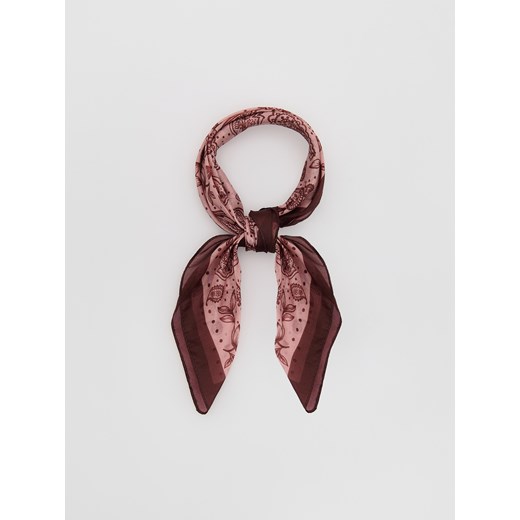Reserved - Jedwabna apaszka - wielobarwny ze sklepu Reserved w kategorii Szaliki i chusty damskie - zdjęcie 186010454