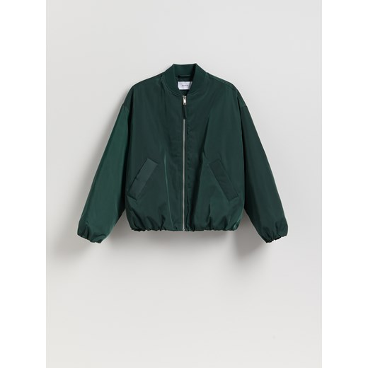 Reserved - Kurtka bomberka oversize - morski ze sklepu Reserved w kategorii Kurtki damskie - zdjęcie 186010610