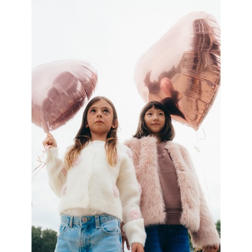 Reserved - Puszysty kardigan - złamana biel Reserved 122 (6-7 lat) Reserved