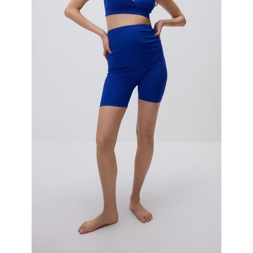 Reserved - Bezszwowe kolarki z szerokim pasem - granatowy ze sklepu Reserved w kategorii Szorty - zdjęcie 186012153