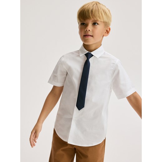Reserved - Koszula z krawatem - biały ze sklepu Reserved w kategorii Koszule chłopięce - zdjęcie 186012170