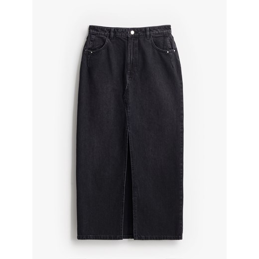 Mohito - Jeansowa spódnica maxi - czarny ze sklepu Mohito w kategorii Spódnice - zdjęcie 186013961