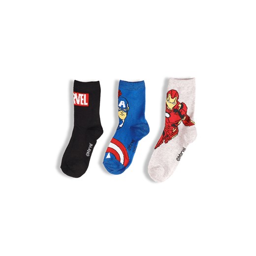 GATE Zestaw 3 par skarpetek Avengers 23/26 ze sklepu gateshop w kategorii Skarpetki dziecięce - zdjęcie 186014643