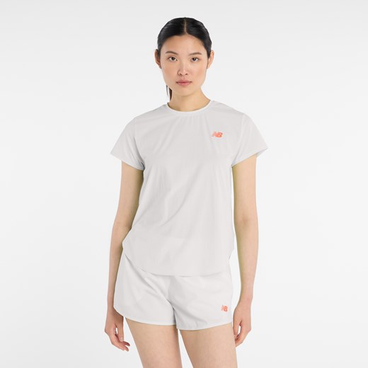 Koszulka damska New Balance WT51227GYM – szara ze sklepu New Balance Poland w kategorii Bluzki damskie - zdjęcie 186014694