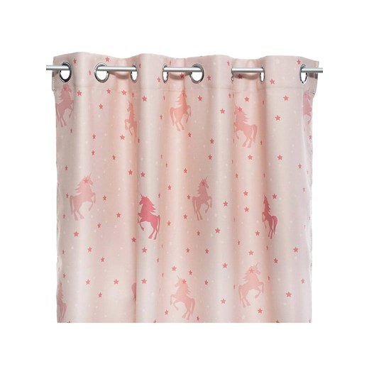 WellHome for Kids Zasłona zaciemniająca w kolorze jasnoróżowym - 250 x 140 cm ze sklepu Limango Polska w kategorii Tekstylia - zdjęcie 186015121