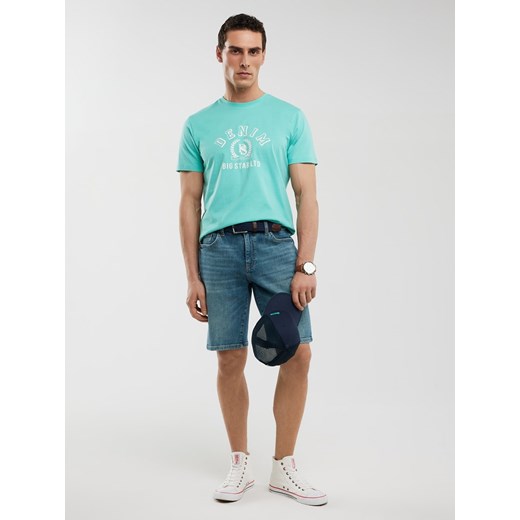 BIG STAR Koszulka w kolorze turkusowym ze sklepu Limango Polska w kategorii T-shirty męskie - zdjęcie 186015130