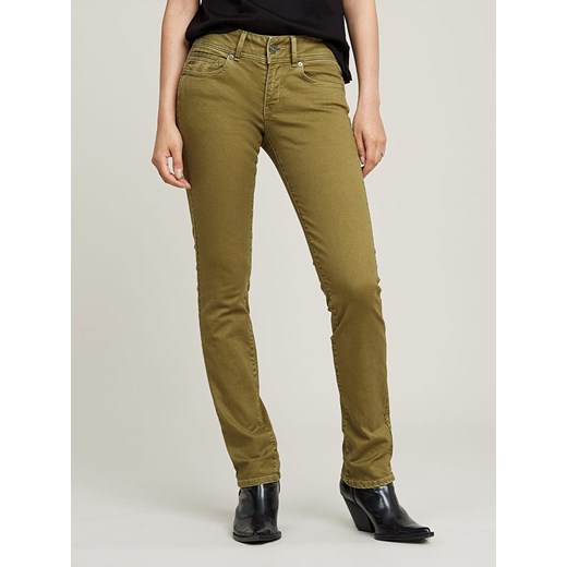 G-Star Dżinsy &quot;Midge&quot; - Slim fit - w kolorze khaki W27/L32 okazja Limango Polska