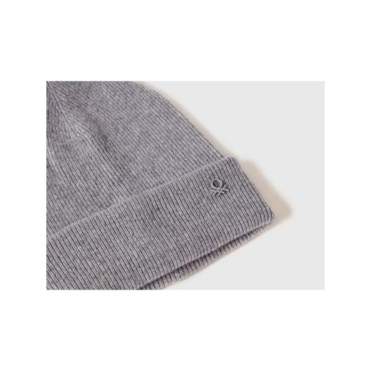 Benetton Czapka w kolorze szarym 168 okazyjna cena Limango Polska