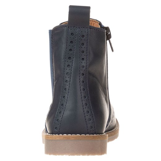 lamino Skórzane sztyblety w kolorze granatowym Lamino 32 Limango Polska okazja